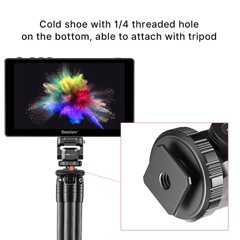 UURig-Soporte de Monitor de liberación rápida para cámara DSLR, adaptador de montaje para Nikon Z50 Z6 Z7 Z6II Z7II, opciones DIY