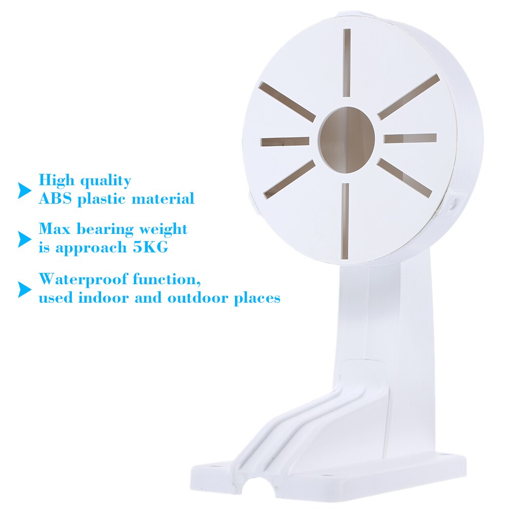 Universal Wall Mount Hanging Plastic Bracket For CCTV Dome Camera Waterproof Multiple Hole Sites Suit Different Camera Size