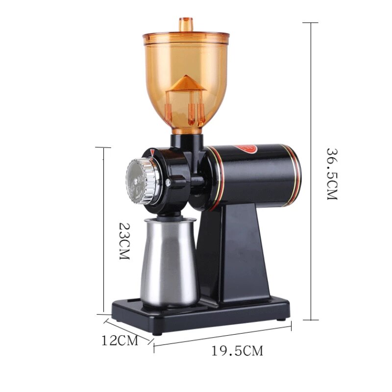 YTK 250g Small Electric Coffee Grinder Coffee Bean Mill Commercial Single Product Coffee Bean Flat Burrs Grinder 220V 110V
