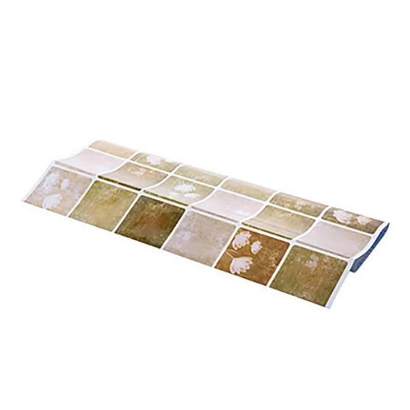 Mosaico 4 colores papel de aluminio autoadhesivo Anti aceite papel tapiz para cocina resistente a altas temperaturas 60x100cm decoración adhesiva: A1