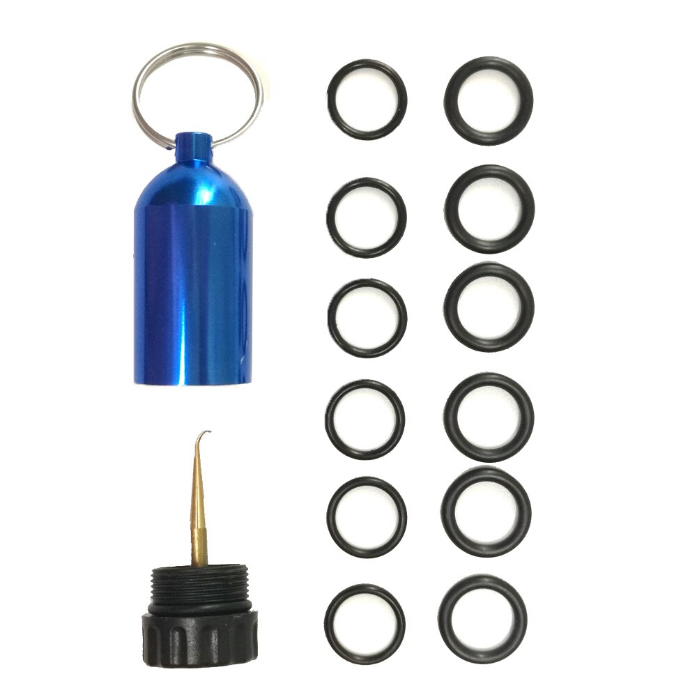 Mini Tank O-Ring Kit Met Pick Duiken Mini Tank Sleutelhanger Met 12 O Ringen