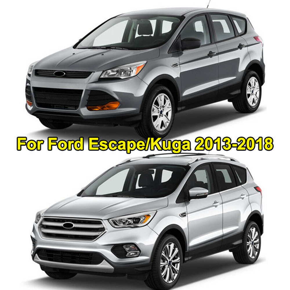 Cubierta cromada para manija de la puerta trasera del maletero, embellecedor para Ford Escape Kuga 13-18, piezas de decoración de impermeables de plata