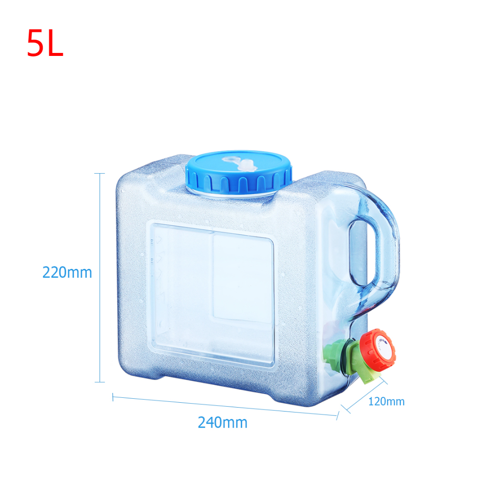 5/7.5/8/10/12/15l Buitenwateremmer Met Kraan Rijden Watertank Container Draagbaar Water Kan Voor Kamperen Picknick Wandelen: green