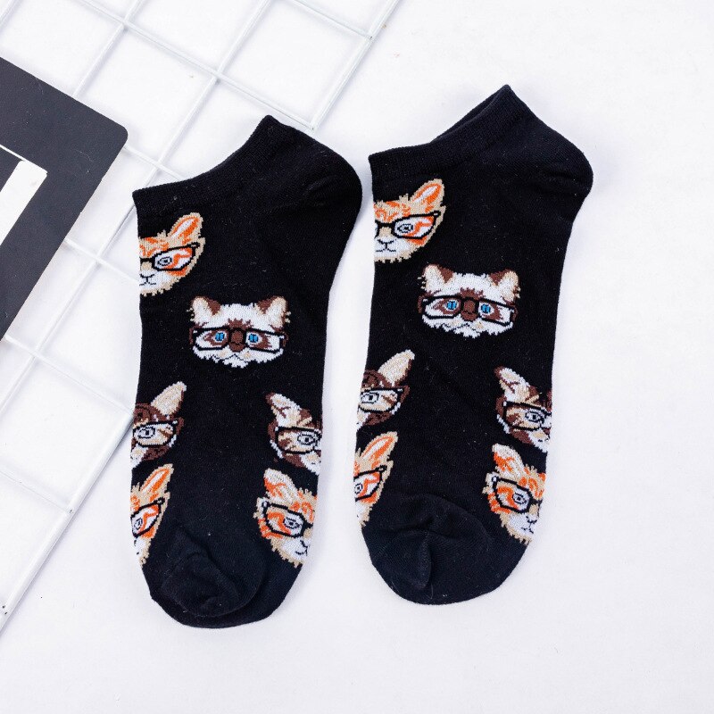 Calze da donna a righe bianche e nere da donna calze estive abbinate a letteratura e calze sottili in cotone artistico donna: 1