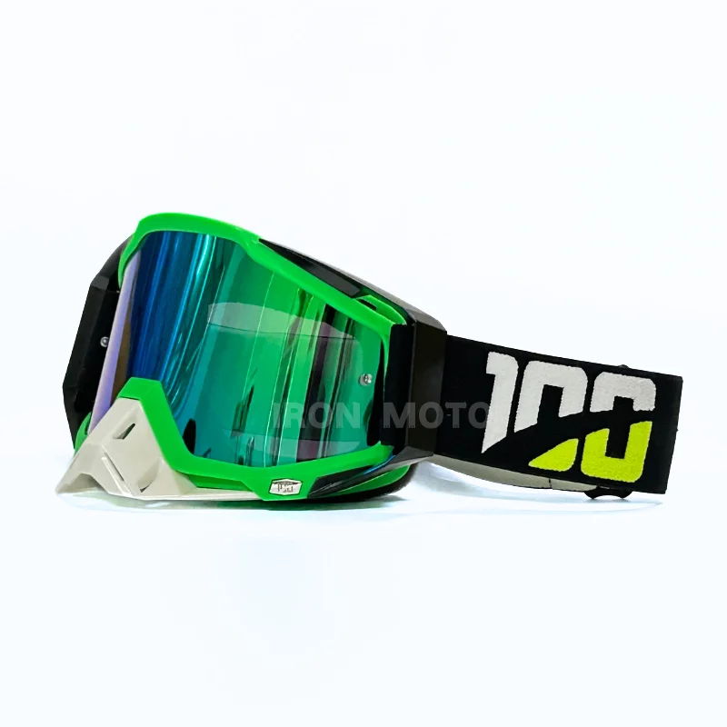 Motorhelm Bril Man Crossmotor MX Bril HD Lens Motocross Bril ATV Motobike Brillen Fietsen Zonnebril Bescherming: Champagne