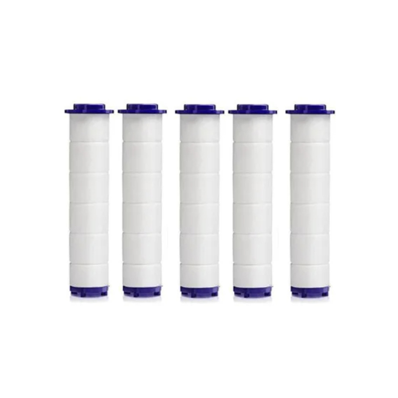 Pommeau de douche avec ventilateur Turbo, Rotation à 360 degrés, haute pression, économie d'eau, Spray réglable, filtres, accessoires de salle de bains: Violet