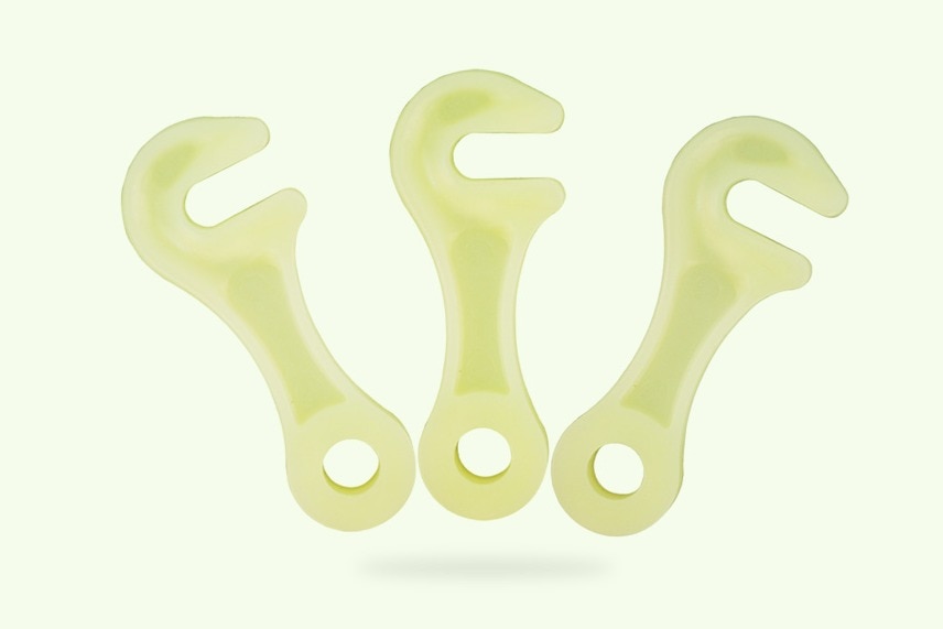 10 stk/parti natlysende campingtelt låse snor reb fastgørelsesanordning fyr line strammere