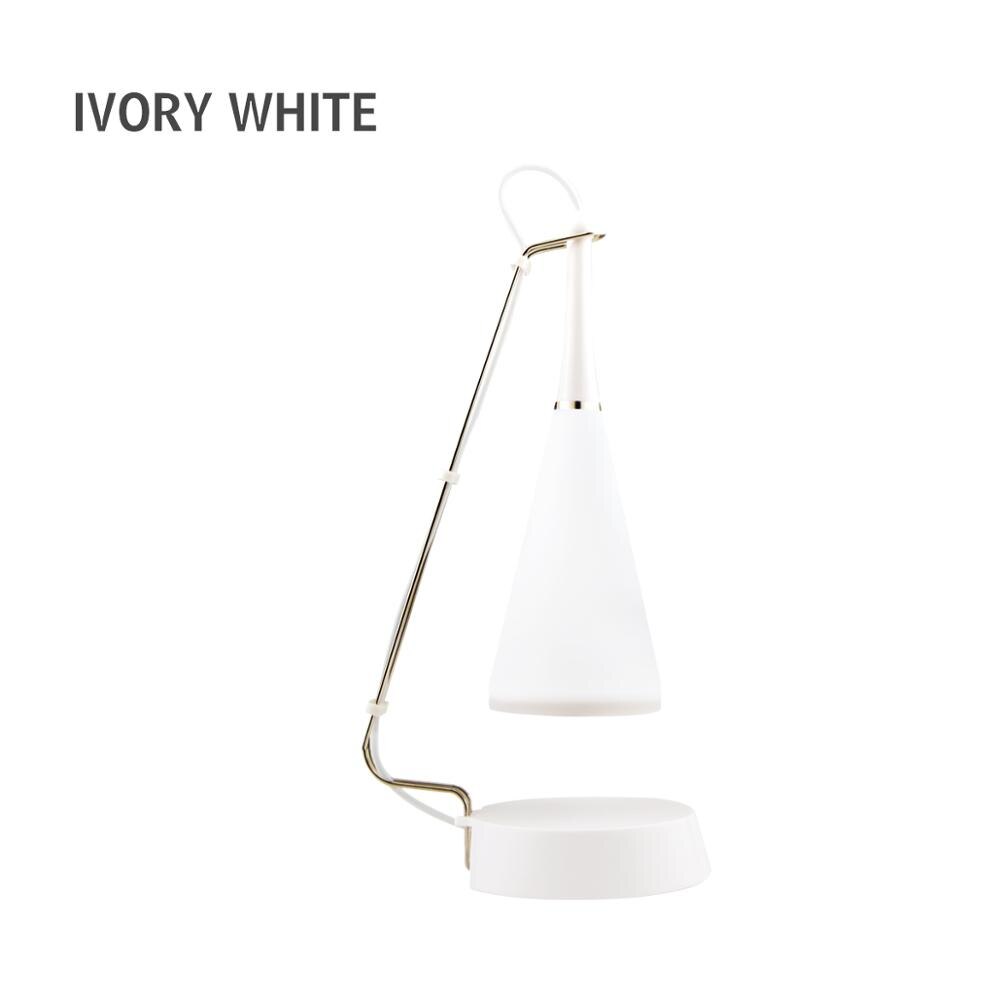 Touch Sensor LED Table lamp Bluetooth Speaker USB Rechargeable Desk lamp led study Reading Book lights for home bedroom lighting: White Body