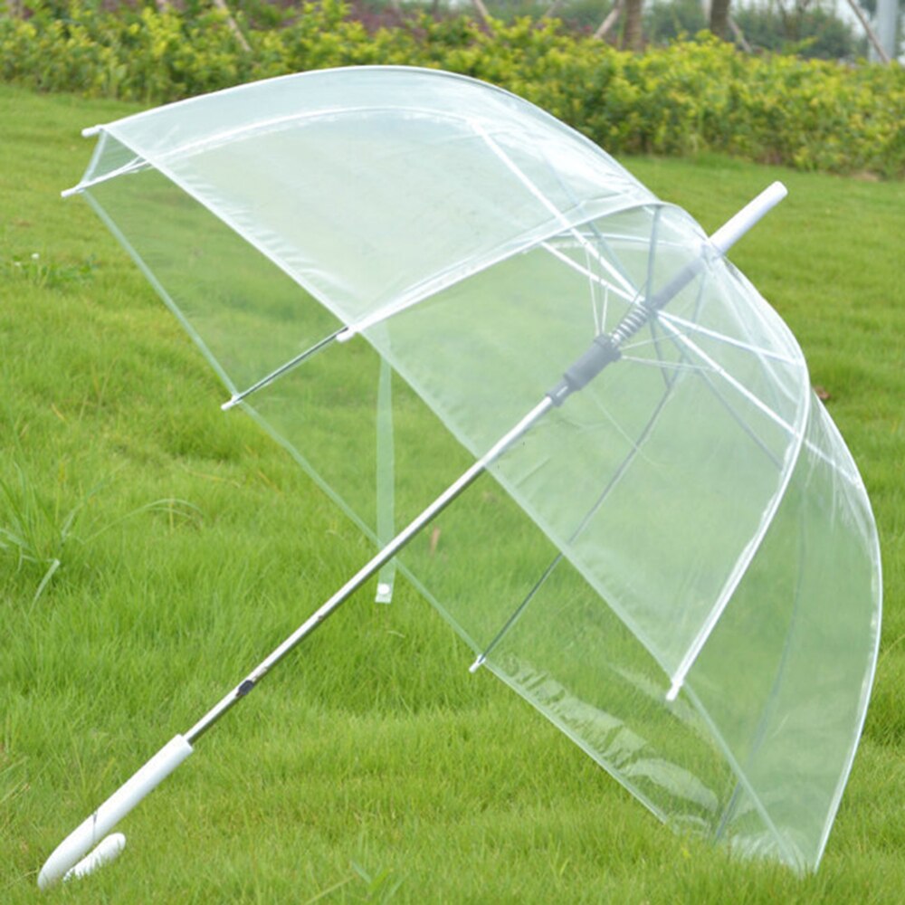 Plast eva gennemsigtig paraply regn solrige kvinder piger damer nyhed varer lange håndtag paraplyer regntætte paraplyer: 7