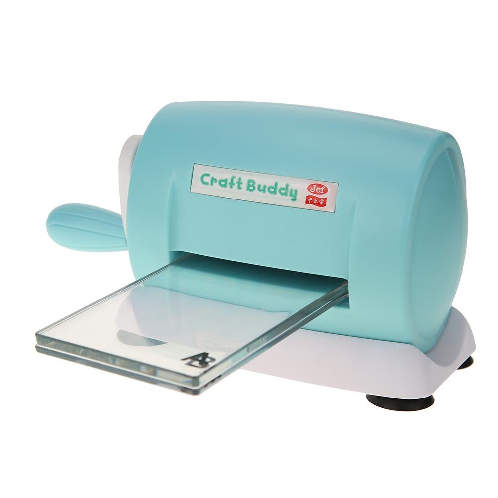 Die Cutting Embossing Machine Scrapbooking DIY Plastic Paper Album Cutter Die-Cut Machine Home DIY Embossing Dies Tool: Blue