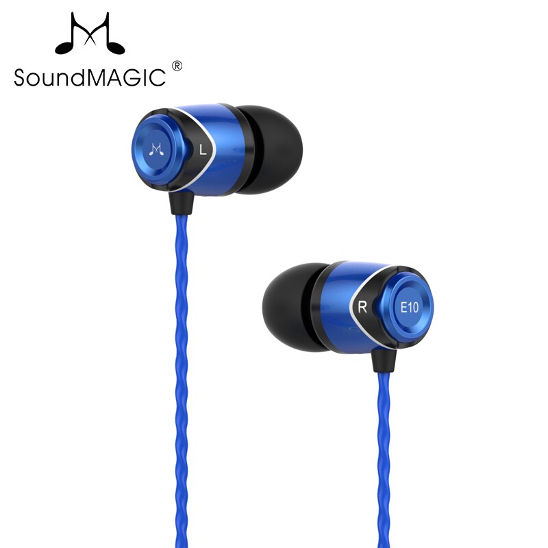 100% originele Echt Soundmagic Sound MAGIC E10 Geluidsisolerende In-Ear Oordopjes oordopjes: Blauw