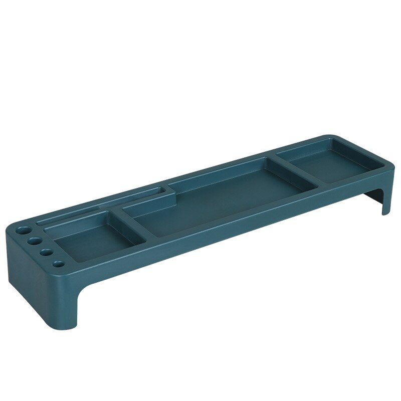 Plastic Office Table Organizer Desk Keyboard Rack Stationery Storage Holder Computer Home Office Desktop Pvc Storage Shlelf: H