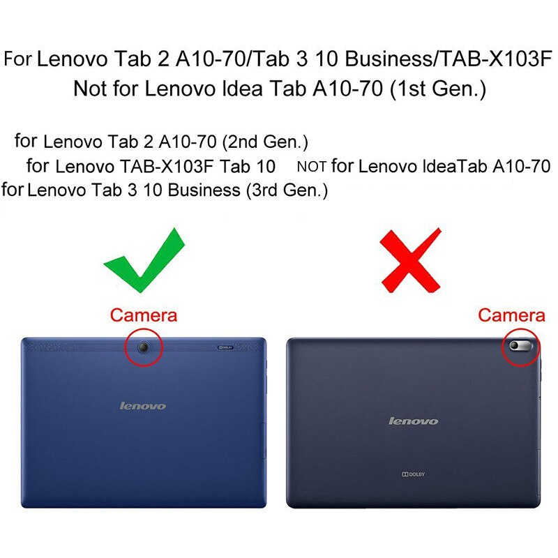 Litchi stand PU Leather Case For Lenovo Tab 2 A10-70F/L A10-30 X30F/M Tab 3 X70 X70F X70M Tab 10 TB-X103F X103F case