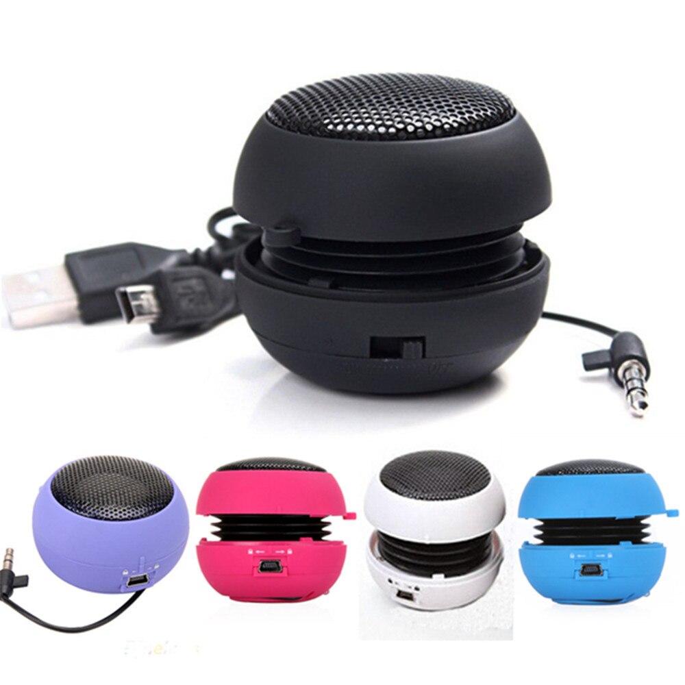 1pc Mini Portable Hamburger Speaker Amplifier 3.5mm Jack Bluetooth Sound Box Loudspeaker Music Player For Laptop Phone PC