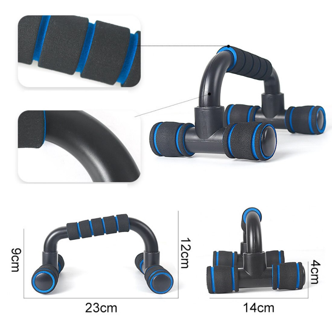 Push-Up Stands Chest Training Equipment Push Up Holder Muscle Expansion Exercise Holder Foam Handle Bars for Home Gym Travel