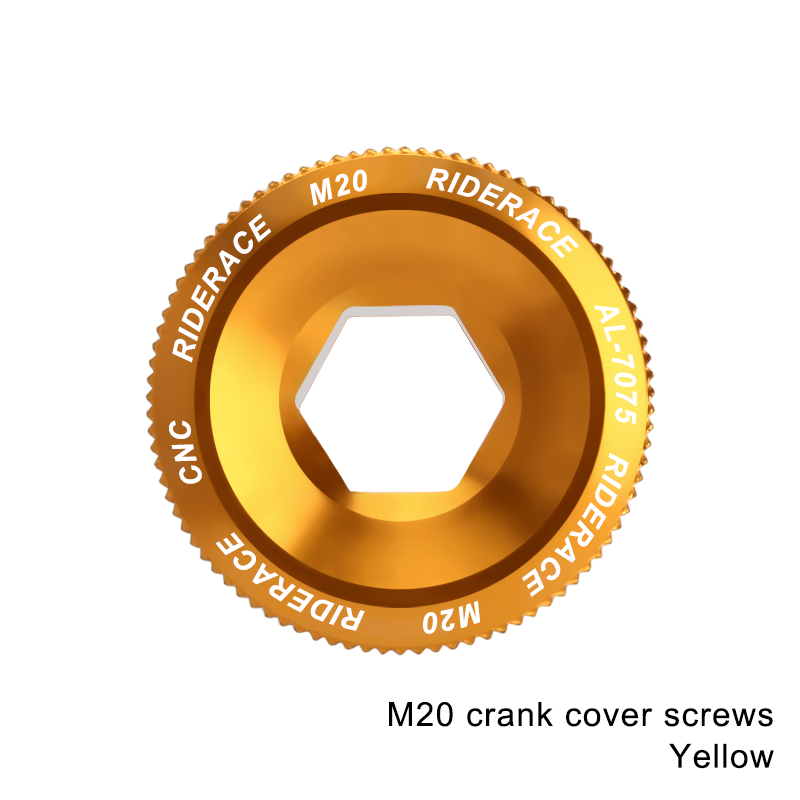 Boulon de fixation de bras de manivelle de vélo, écrou de pédalier en alliage d'aluminium, couvercle de manivelle de vélo vtt, bouchon à vis M18 M20 boulon pour capuchon de boulon de manivelle Shimano: MULTI