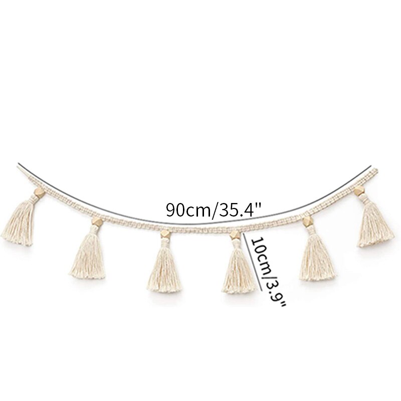 INS Nordic Style Tassel Garland String Kids Room Decor Bumper for Newborns Wall Hanging Ornaments Baby Shower Party Banner