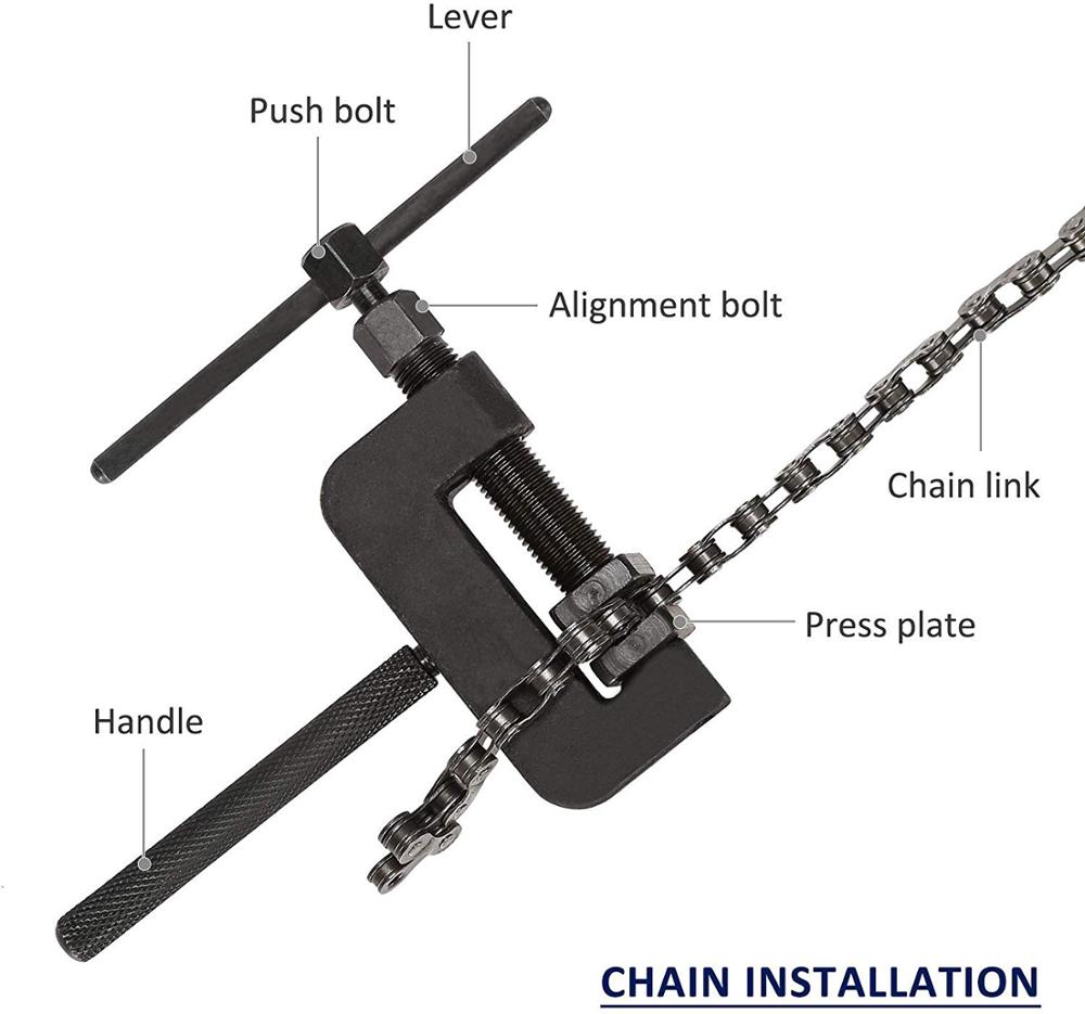 13pcs Chain Breaker Riveting Tool Cutter OHV Cam Drive Motorcycle Link Separator
