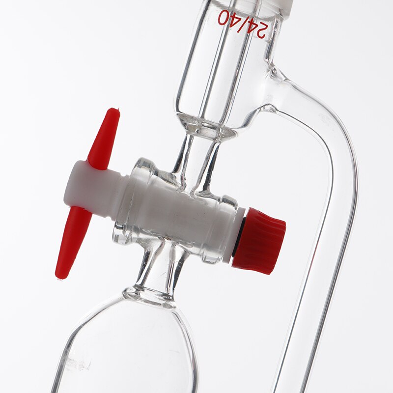 100 ml laboratório de alta qualidade ptfe pressão constante padrão boca 24*24 funil cilíndrico gotejamento funil
