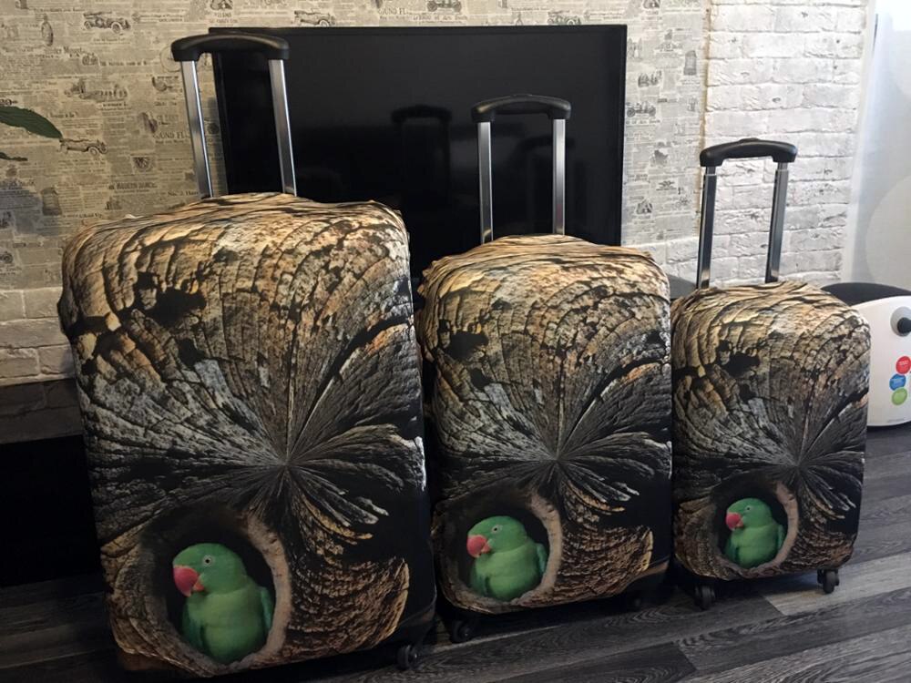 Luggage Cover - Elastic & Waterproof - Tiger Print - Fits 18-30 inch Suitcases