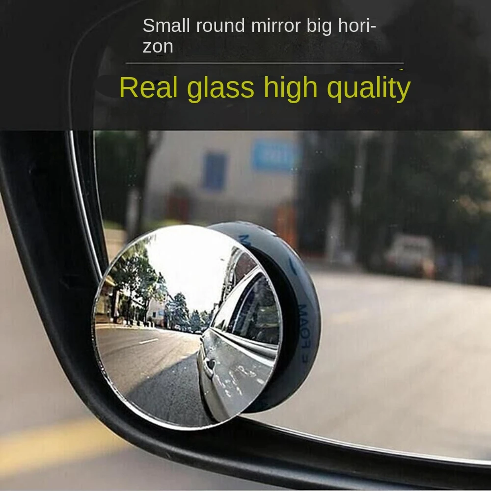 Auto Dodehoekspiegel Gemonteerd Geen Rand Kleine Ronde Achteruitkijkspiegel High-definition Dodehoekspiegel Extra Observatie Spiegels