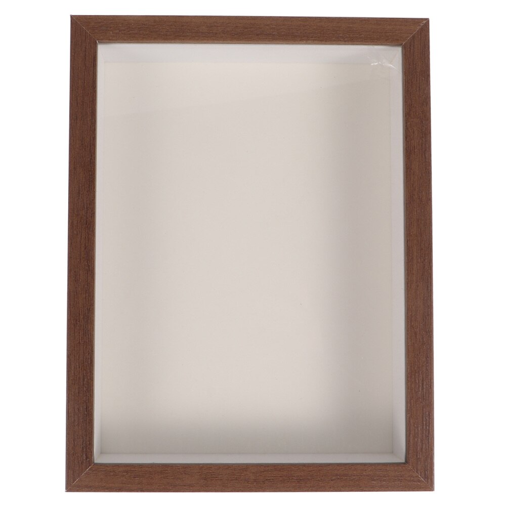 1Pc Dried Flower Photo Frame DIY Wooden Picture Specimen Frame Desktop Ornament: Assorted Color 2