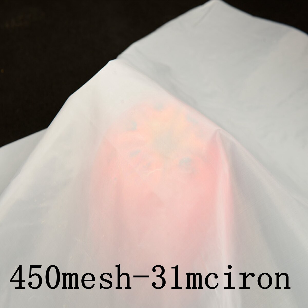 Colador de malla de seda blanca, tela de red de alta precisión, filtro de agua de nailon para cocina, para nueces, leche, miel y café: 450Mesh-31micron