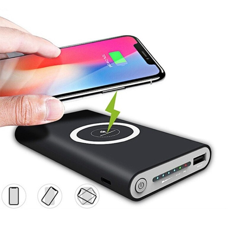 80000mAh Qi Wireless Power Bank Portable External Battery Large Capacity Fast Charging Phone Charger For Xiaomi iPhone Samsung