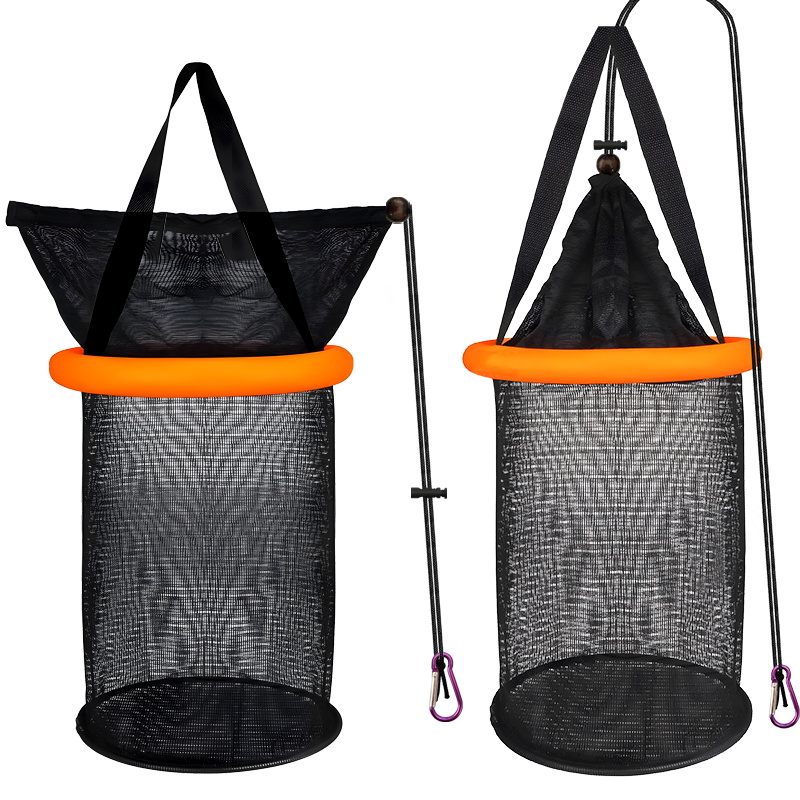 Rede de proteção de peixes de náilon, plástico pendurado preto verde, protetor de peixes preto laranja de náilon, dobrável portátil, peixe flutuante de alta qualidade g: ROXO