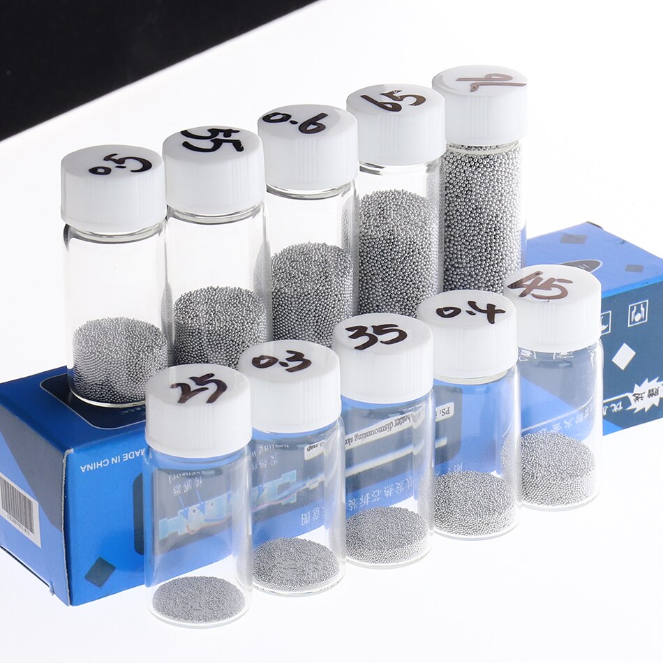 1PCS 25K BGA solder balls leaded 0.25 0.3 0.35 0.4 0.45 250K 63Sn / 37Pb Solder Spheres balls