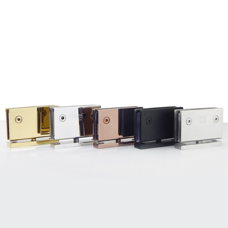 Puertas de cristal para baños, de acero inoxidable, montaje en pared de 304, ducha en Color de bisagra, eje de puerta de cristal de 360 grados, eje con bisagra giratorio