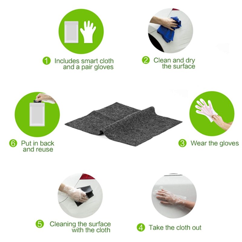Car Scratch Remover, Auto Paint Scratch Remover, Nano-Tech Car Scratch Repair Fix Car Scuffs Polishing Towel For Multicolor Car