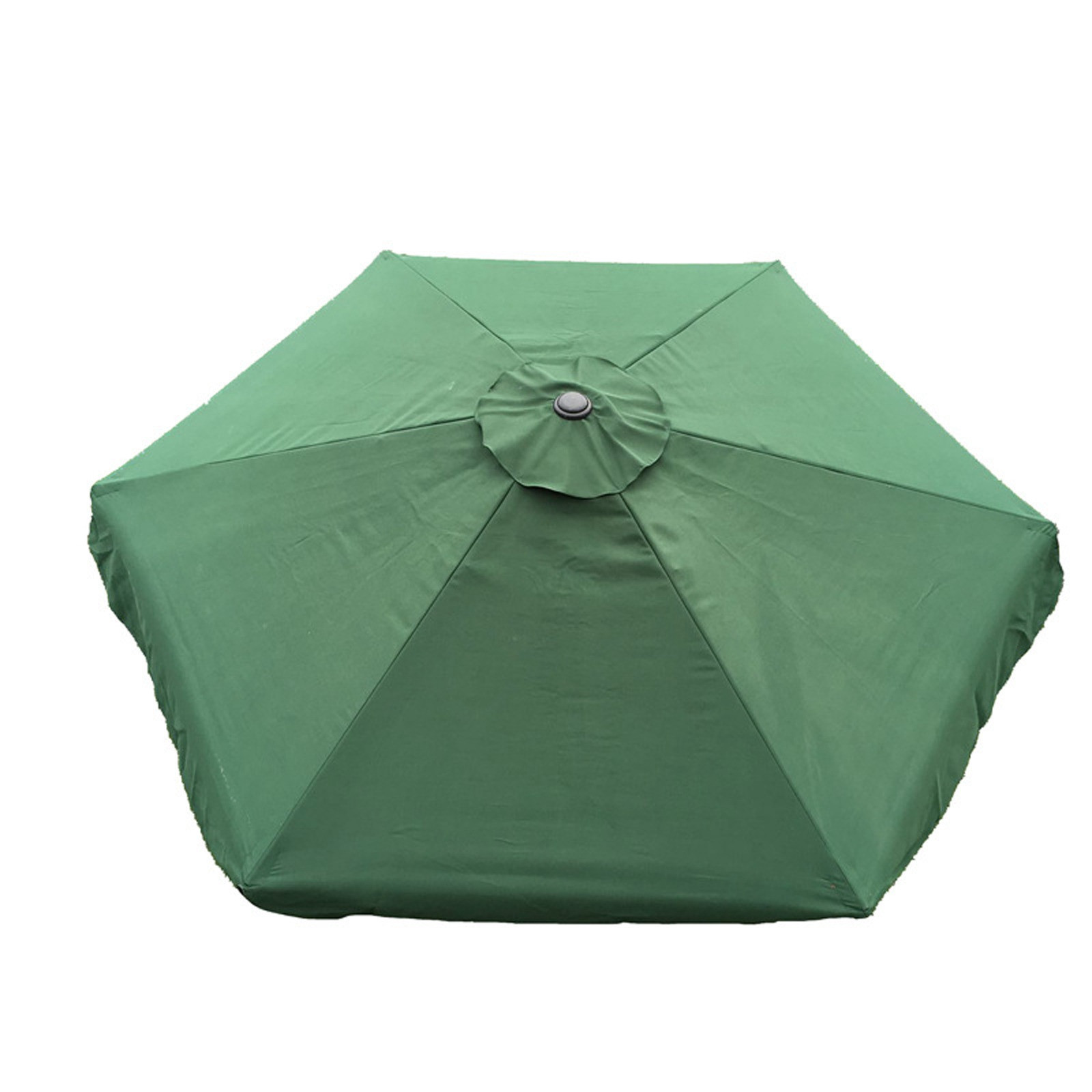 10ft 6/8 Ribben Patio Paraplu Luifel Top Cover Waterdicht Vervanging Stof Doek: Green / 3M 8Ribs