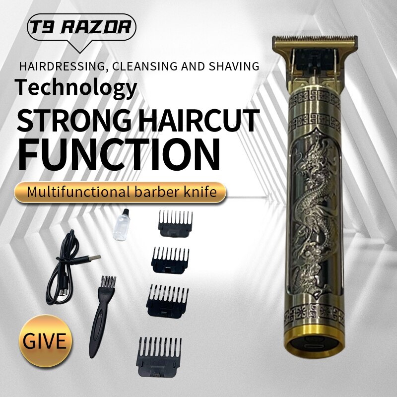 Tondeuse à cheveux pour hommes, rasoir à 0mm, barbier , Machine Rechargeable pour couper la barbe