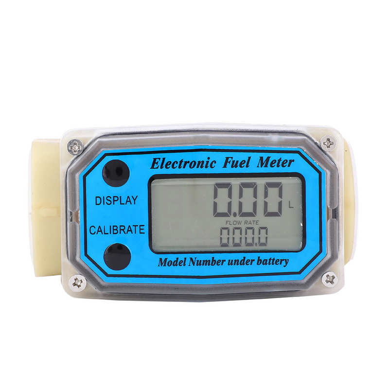 Flowmeter Mini Digitale Turbine Flowmeter Diesel Fuel Flow Meter 15-120L/Min 1 Npt Water Flow Meter Benzine Meten Toegang