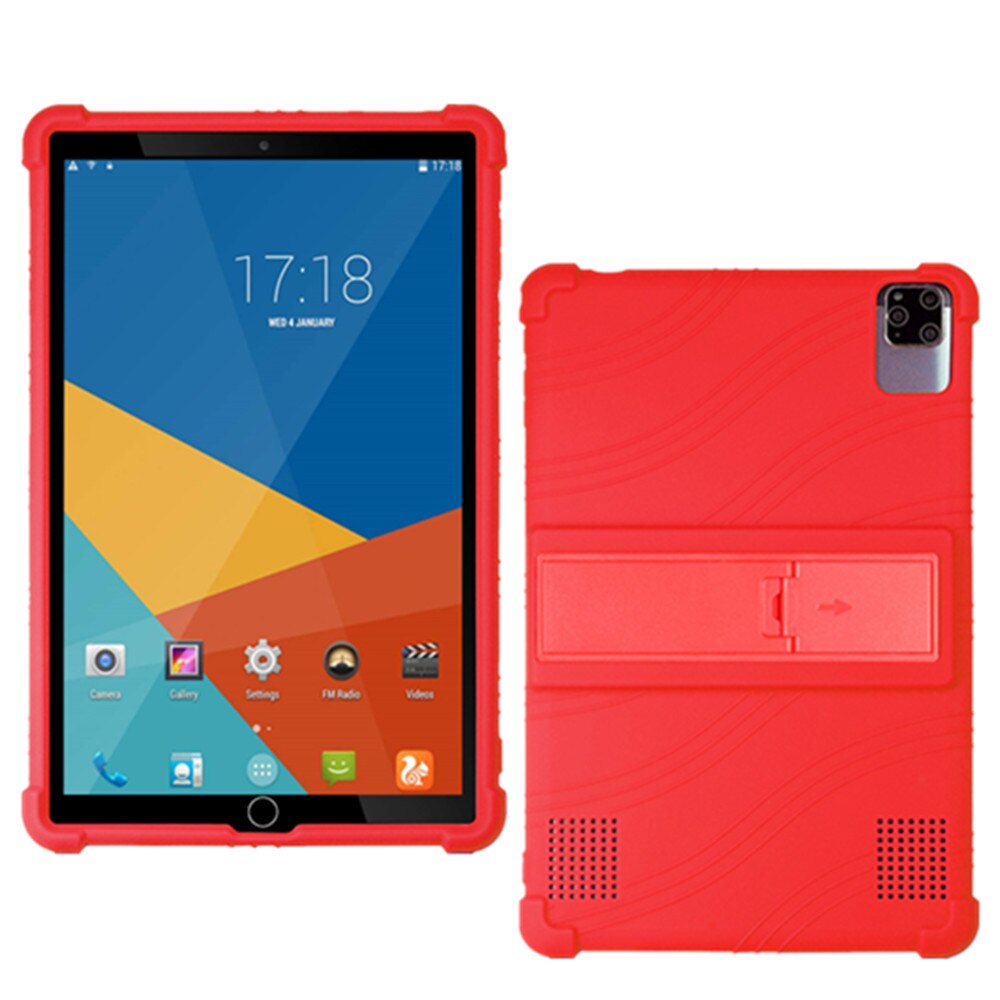 10.1 Inch Tablet Case - Kids Friendly Soft Silicone Adjustable Stand Cover for Android 9.0