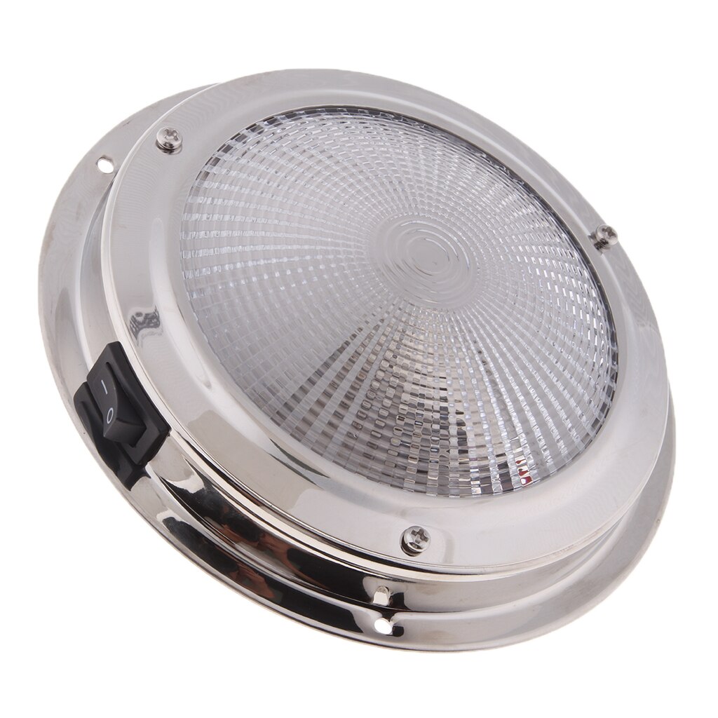 Indvendig loftslampe - bil indvendig belysning/skabslampe til autocamper, autocamper, trailer, båd, varevogn (varm hvid)