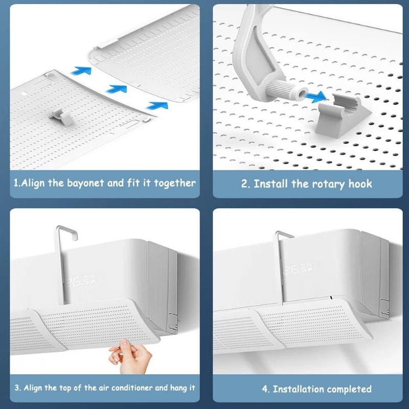 Airconditioning Windscherm Baby Anti Direct Blazen Schaalbaar Instelbare Windgeleider Cover Uitlaat Baffle Windscherm Stofkap