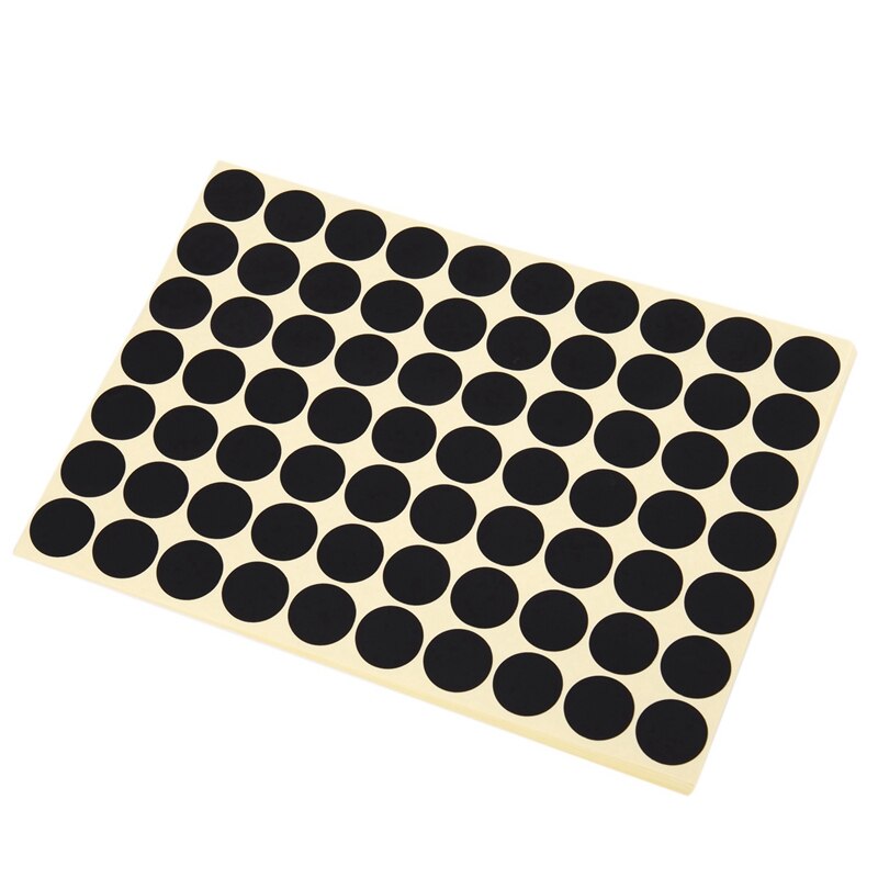 2X 19Mm Circles Round Code Stickers Self Adhesive Sticky Labels Black