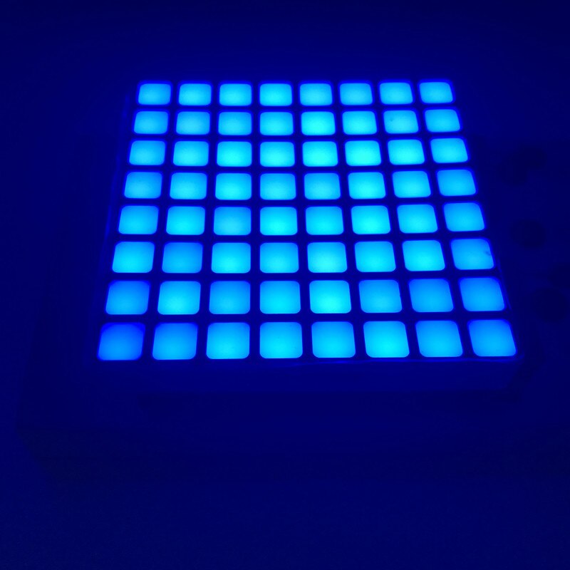 10PCS Common Anode 6mm 8X8 Red/Blue/Green /White Square LED Dot Matrix Digital Tube Module LED Display Module