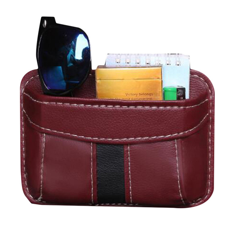 1PC Car Storage Bag Pocket Cage Car Seat Car Door Crack Debris Hanging Mobile Phone Storage Shelf Storage Box