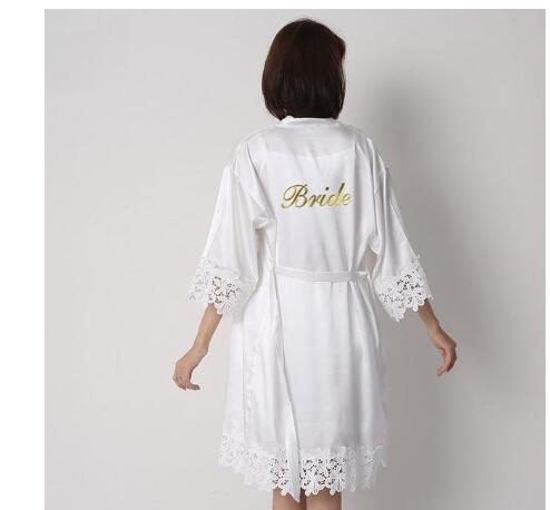Champagne Bruid Bruidsmeisje Bruiloft Gewaad Kant Nachtkleding Homewear Sexy Satijnen Badjas Jurk Vrouwelijke Nachthemd Intieme Lingerie: XXL / Blauw