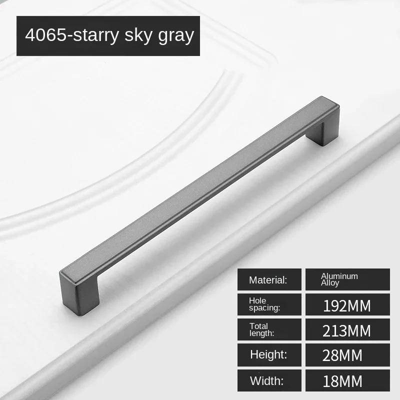 Møbelhåndtak skuffeknotter og håndtak for skap garderobe dørhåndtak i sinklegering 96mm/128mm/160mm/192mm/320mm- hulls deling: Lys gul