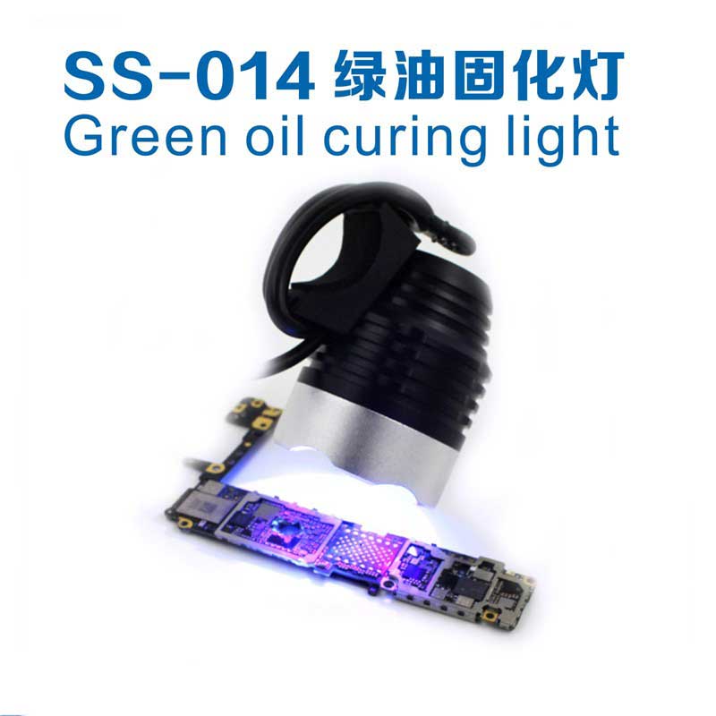 Sunshine SS-014-Lámpara led UV para curado de pegamento, luz led ultravioleta verde, luz púrpura, fuente de alimentación USB, 10 segundos