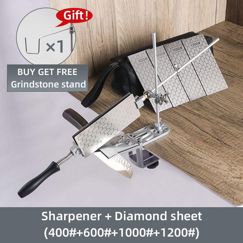 Knife Sharpener Grinder Sharpening Machine Diamond Bar Set Stone Whetstone Tools Kitchen Accessorie Ruixin pro: HC0806 Set L