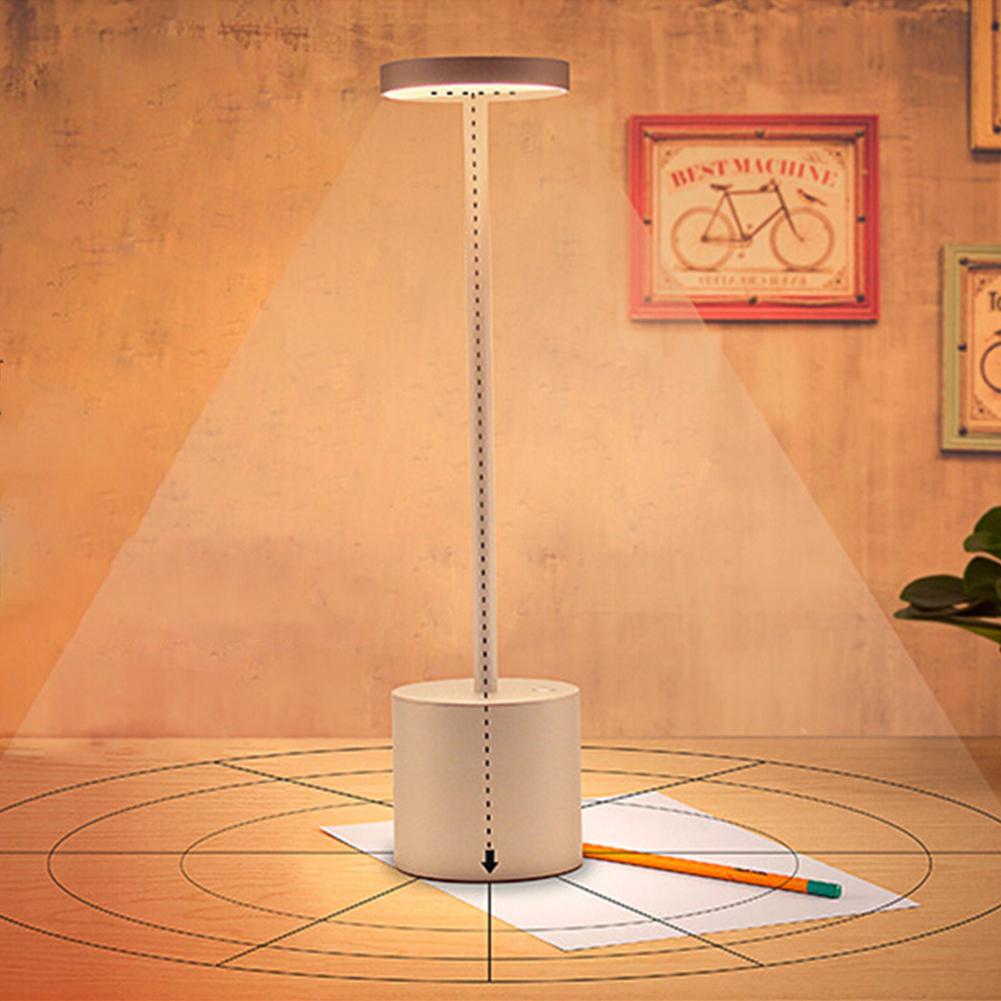 LED Touch Schakelaar 2 Modi Verstelbare Bureaulamp 3000K Oogbescherming Bureaulamp Dimmer Oplaadbare USB Led Leeslamp Tafel lamp