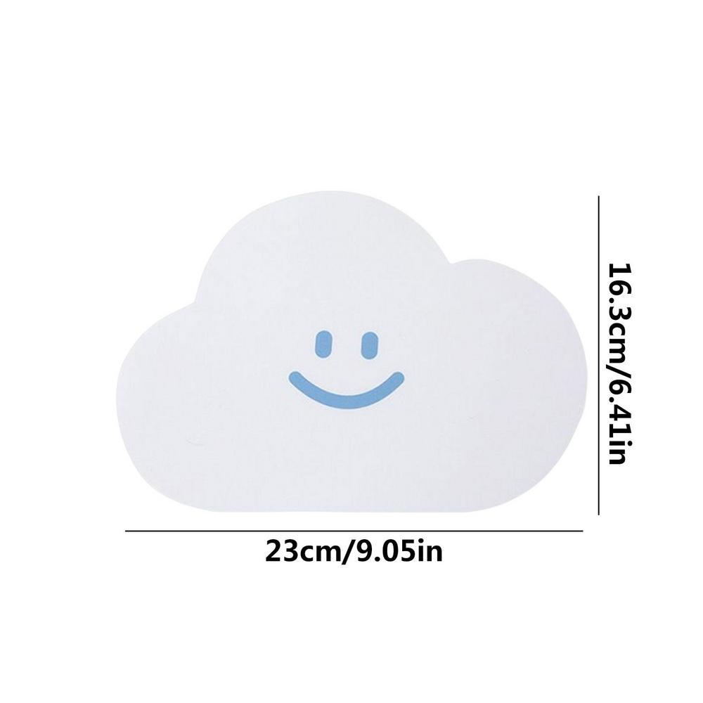 Cute Mouse Pad Small Girl Ins Girl Table Mat Soft Cushion blue Japanese Kawaii Computer Keyboard Mat Non-slip Mouse Pad: WHITE