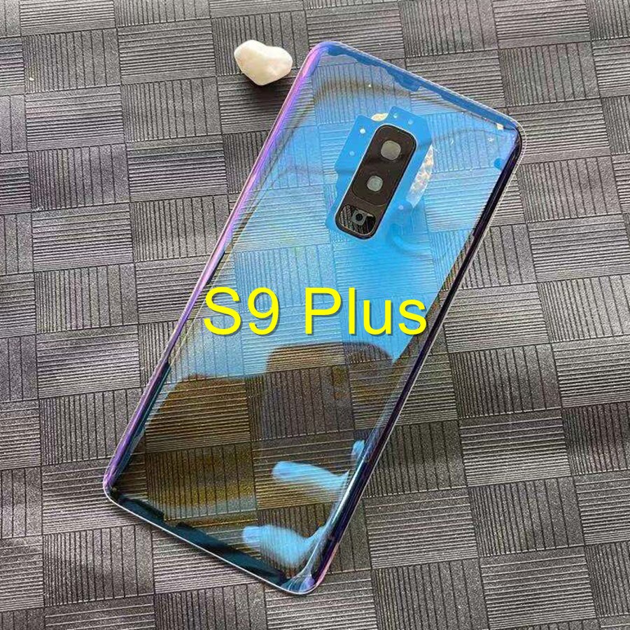 Clear Cover For Samsung Galaxy S8 S9 Plus S10 5G Back Battery Cover Rear Housing Door Glass Panel With Camera Lens Replacement