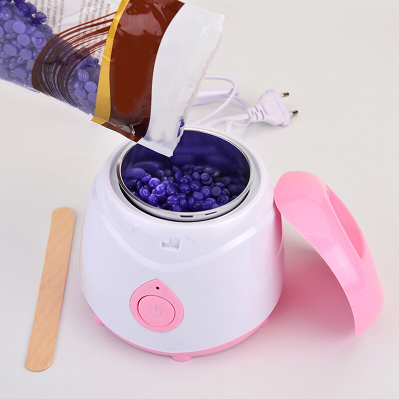 Wax warmer wax heater spa hand epilator voeten paraffine wax machine lichaam ontharingsapparaat eu stekker paars