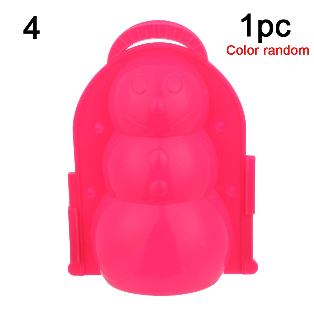 Plastic Snowball Maker Clip for Snowball Fight Safety Cartoon Duck Snow Shovel Winter Snow Sand Mold Tool Outdoor Fun Sports: 4-random color
